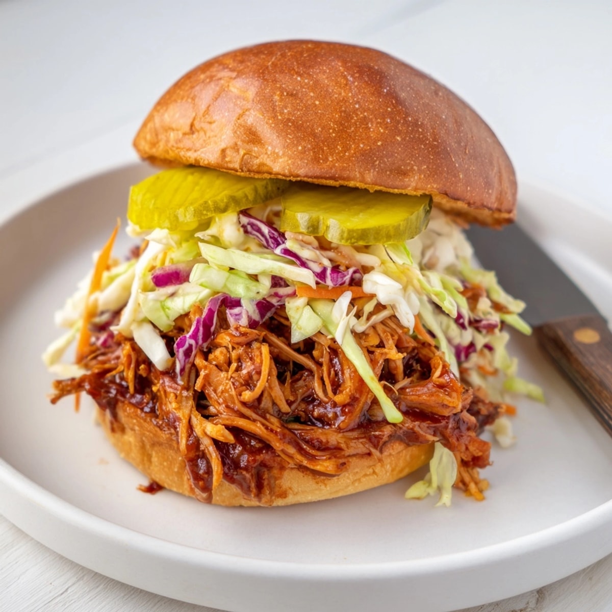 Savory BBQ Jackfruit Pulled Pork Sandwiches: A delicious plant-based comfort food option.