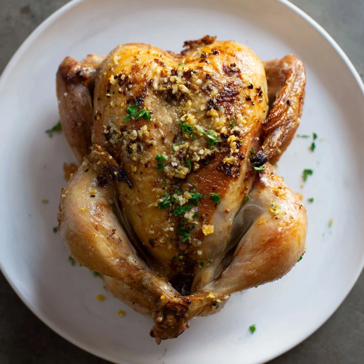 Lemon Garlic Roasted Chicken