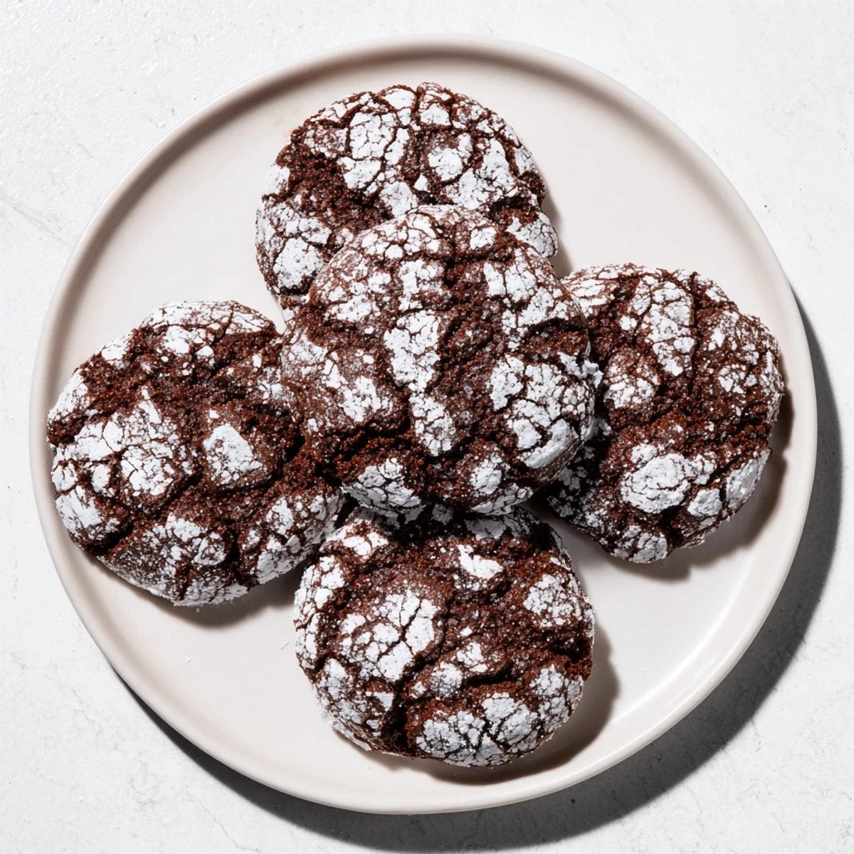 Perfectly crackled Chocolate Crinkle Cookies, a decadent dessert that is easy to bake at home.