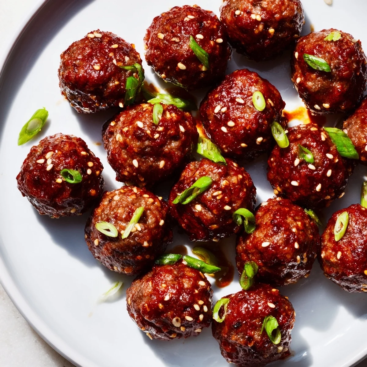 Spicy Sriracha Beef Meatballs