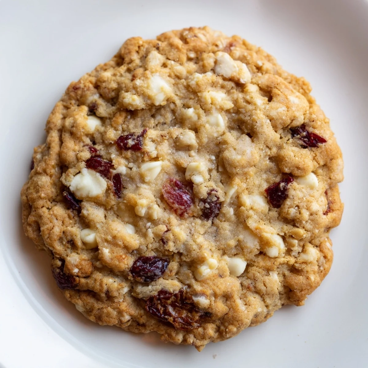 Golden Cranberry Cookie Mix cookies with white chocolate, promising a sweet, chewy holiday treat.