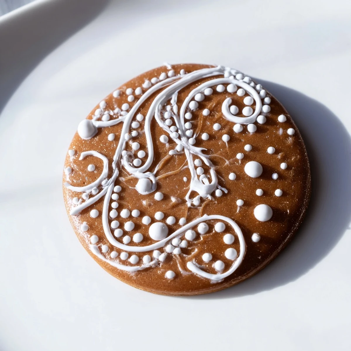 Vibrant gingerbread decor icing coats cookies, promising sweet treats with swirls and delicate details.