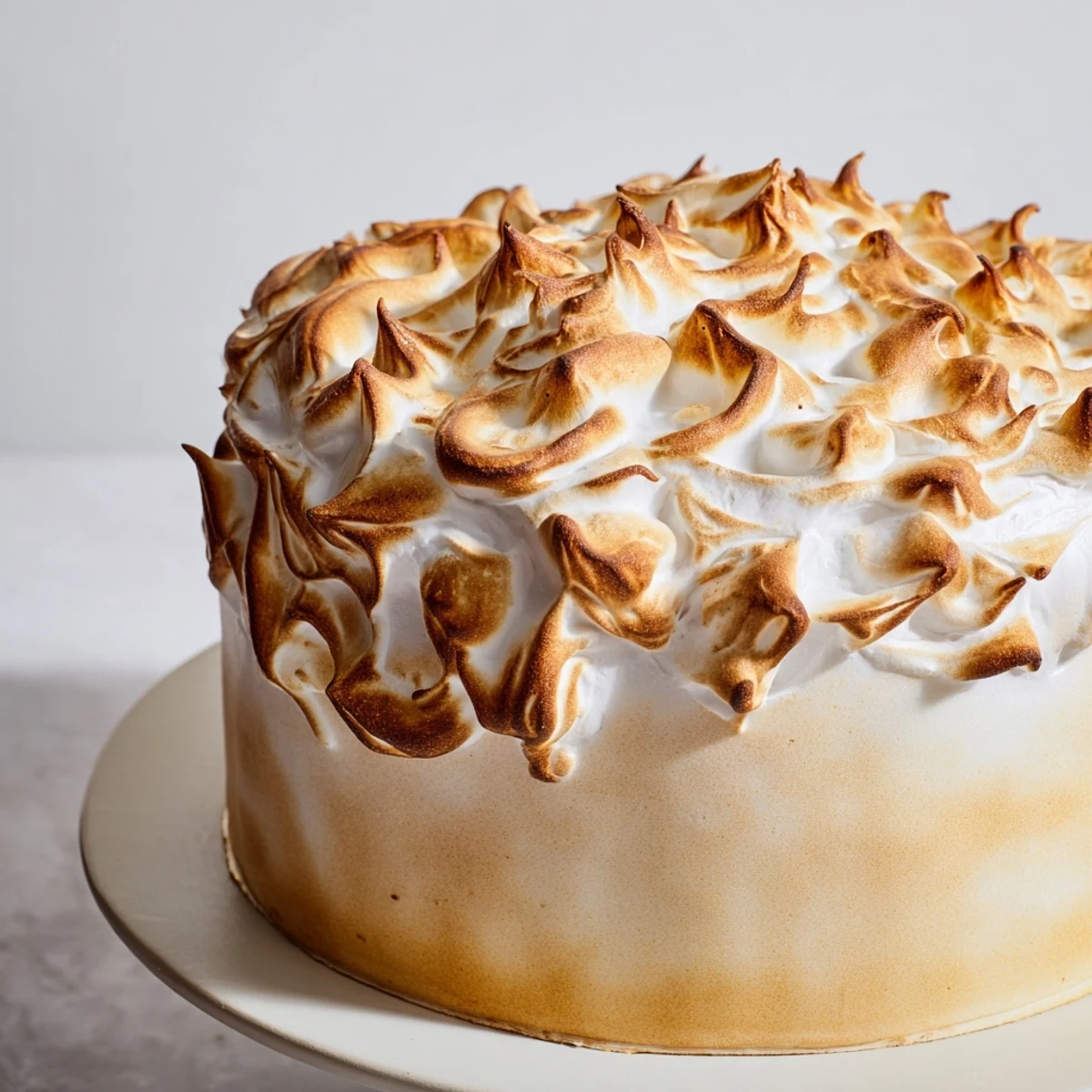 Baked Alaska layers dessert