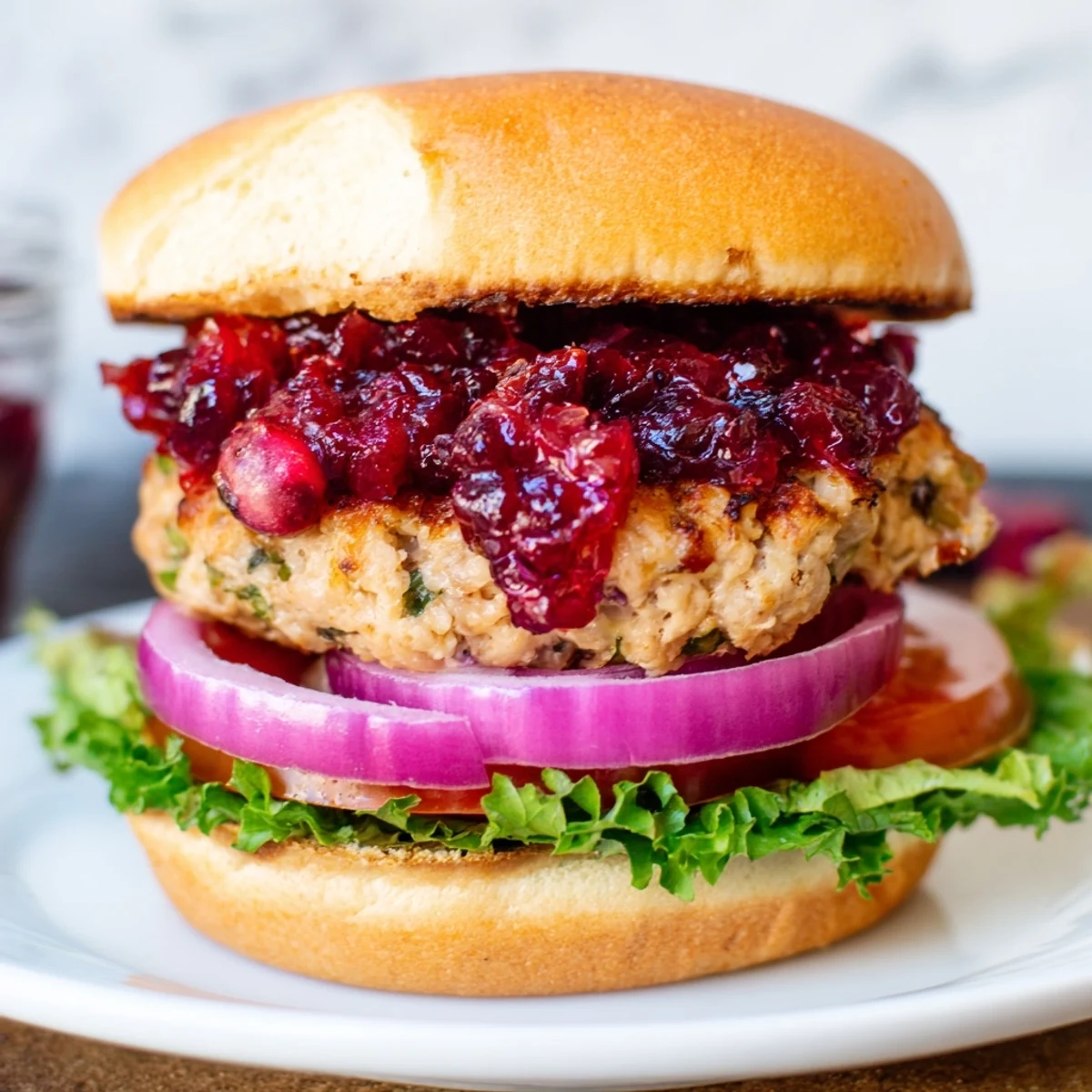 Turkey Burgers with Cranberry