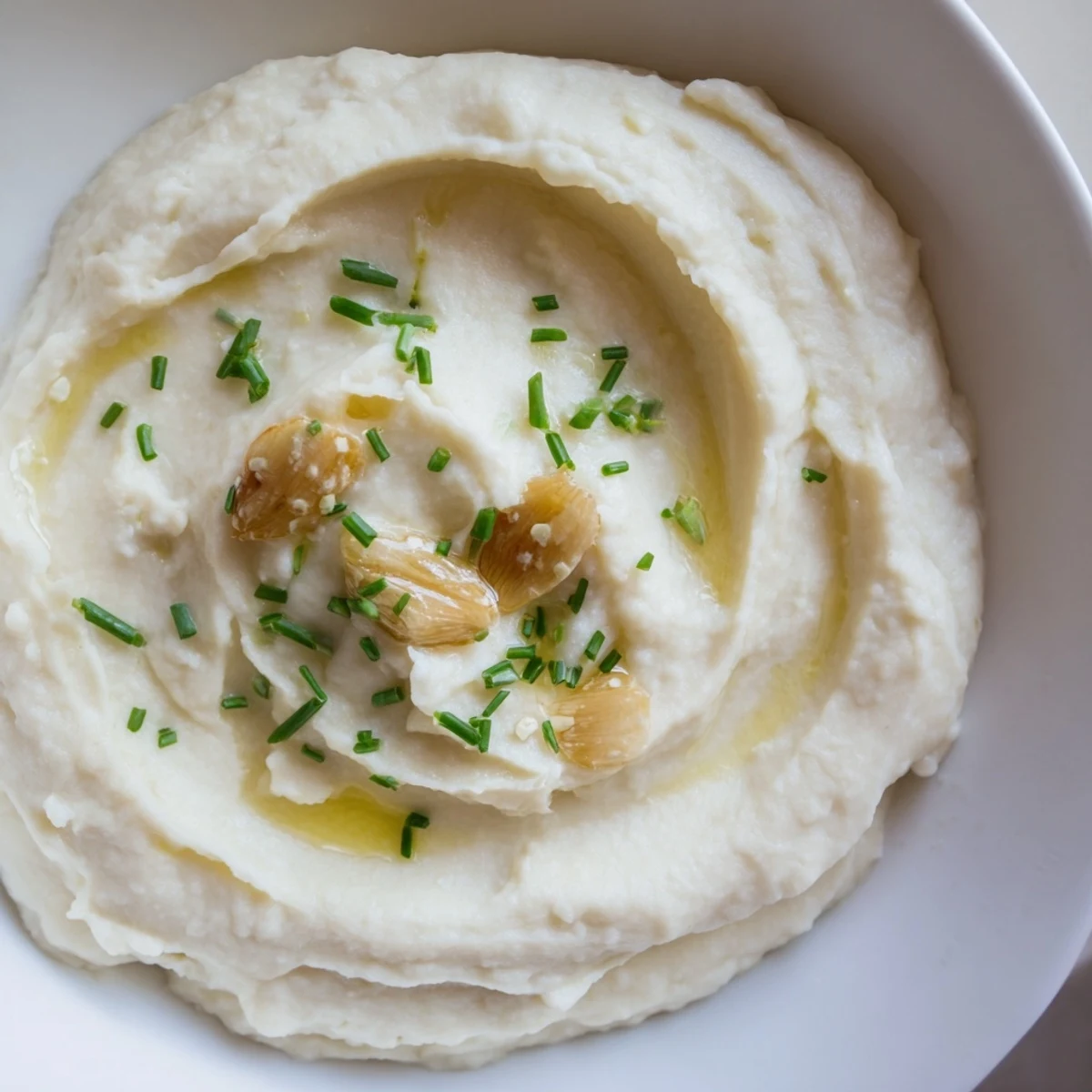 Roasted Garlic Mashed Cauliflower