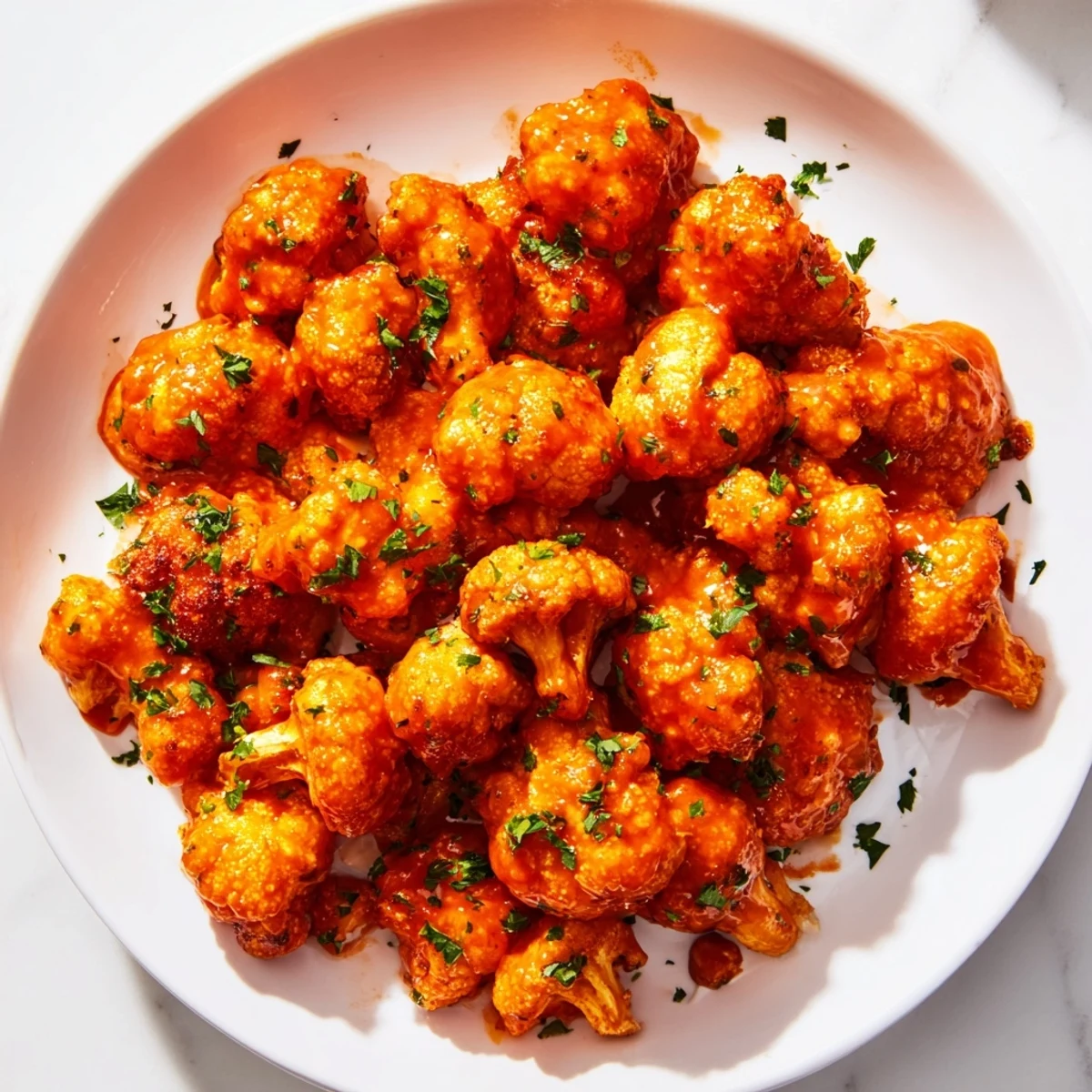 Spicy Buffalo Cauliflower Bites