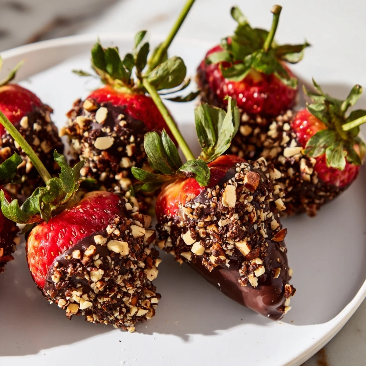 Chocolate Dipped Strawberries Nuts