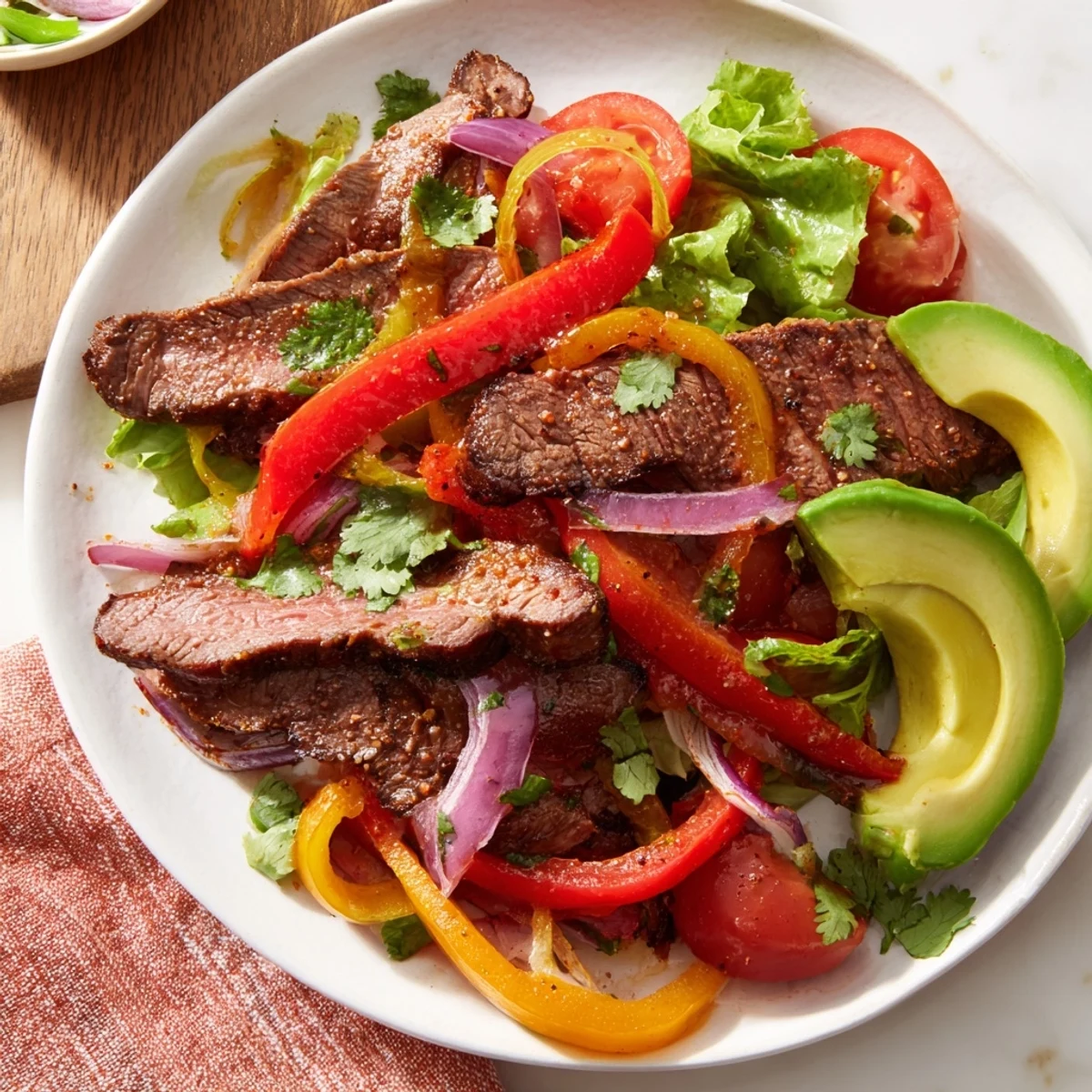 Beef Fajita Salad Lime