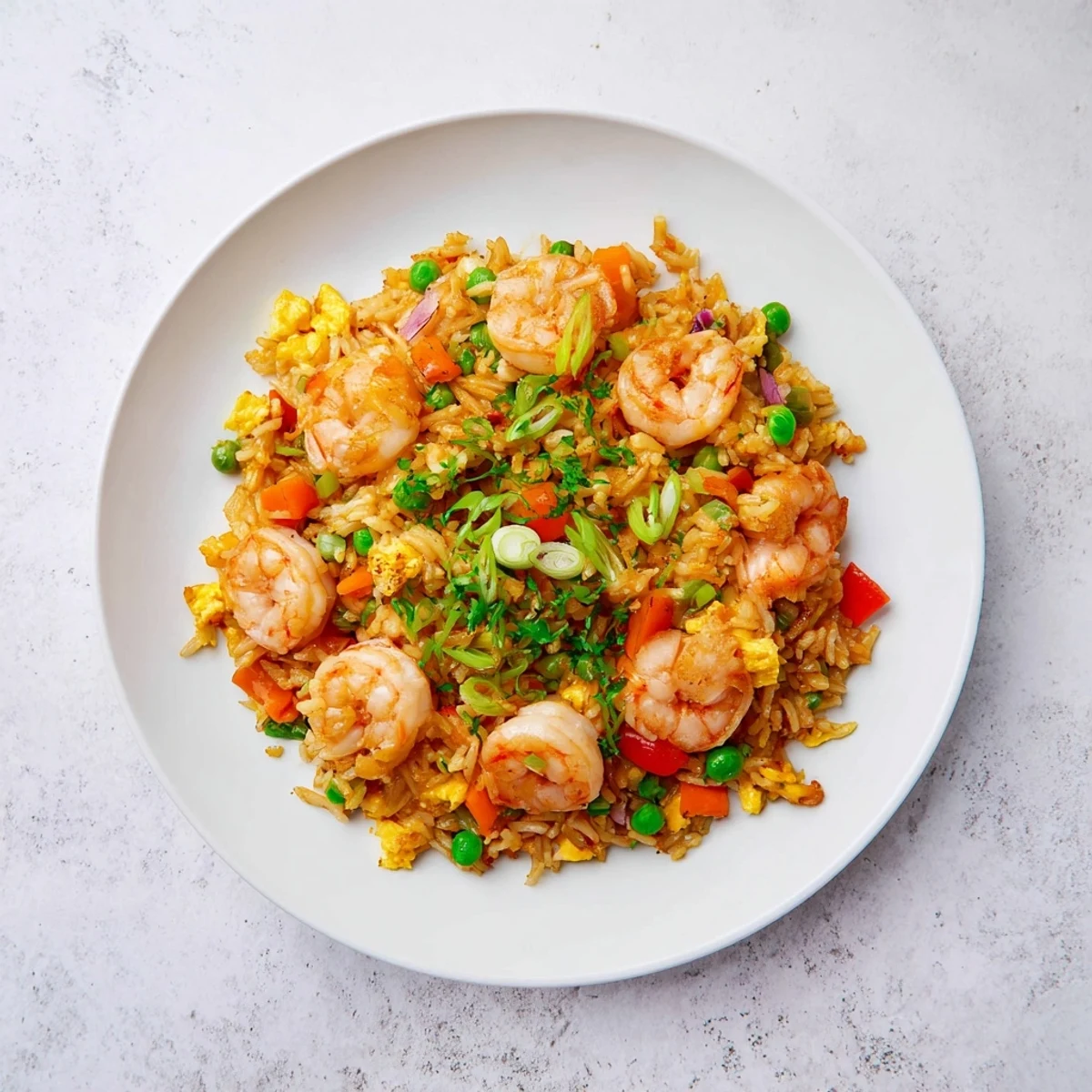 Succulent prawns seasoned with garlic served over fragrant jasmine rice tossed in sweet chilli sauce