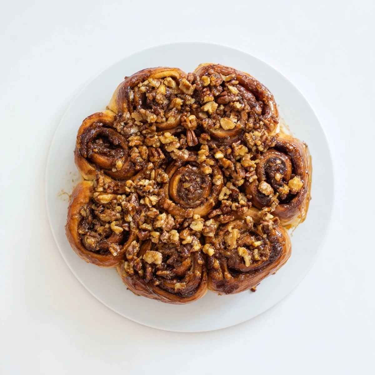 Soft pillowy Vietnamese cinnamon date sticky buns swirled with sweet Medjool date filling