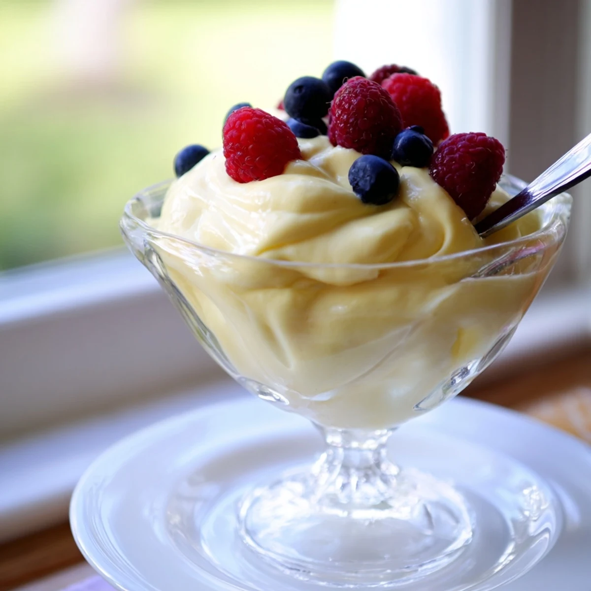 Traditional Italian zabaglione dessert featuring silky Marsala wine custard whisked to fluffy perfection