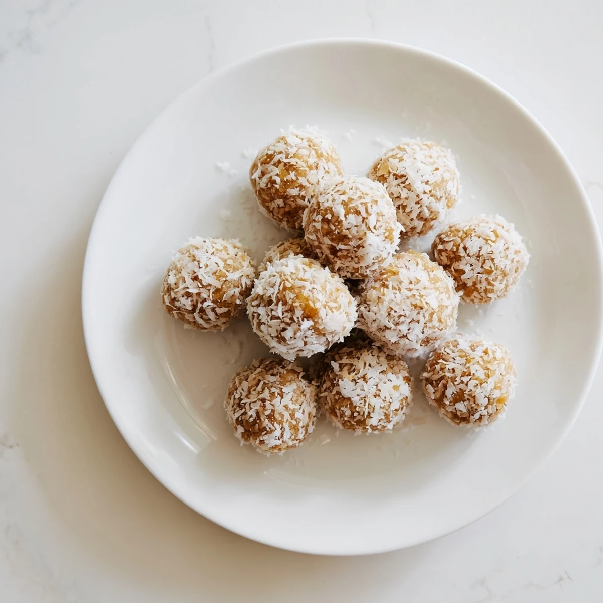 Plate of gluten-free Citrus Bliss Bites displayed at a baby shower with pastel decorations