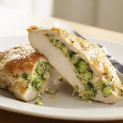 Broccoli Cheese Stuffed Chicken
